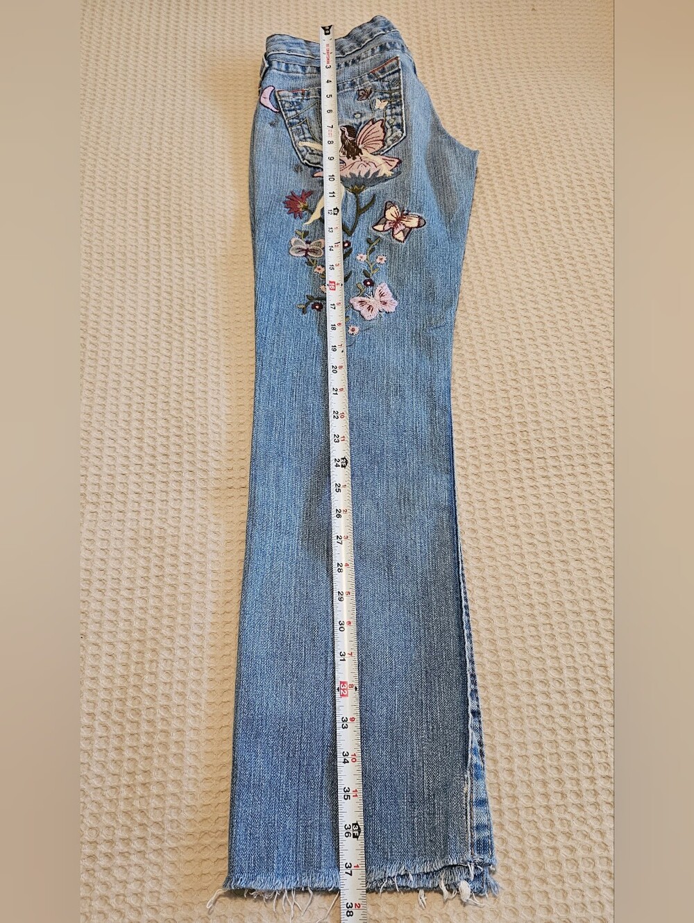 ๐งโโ๏ธโจ TRUE RELIGION FAIRYCORE Y2K VINTAGE JEANS โ EXTREMELY RARE Size 27 - Picture 14 of 15